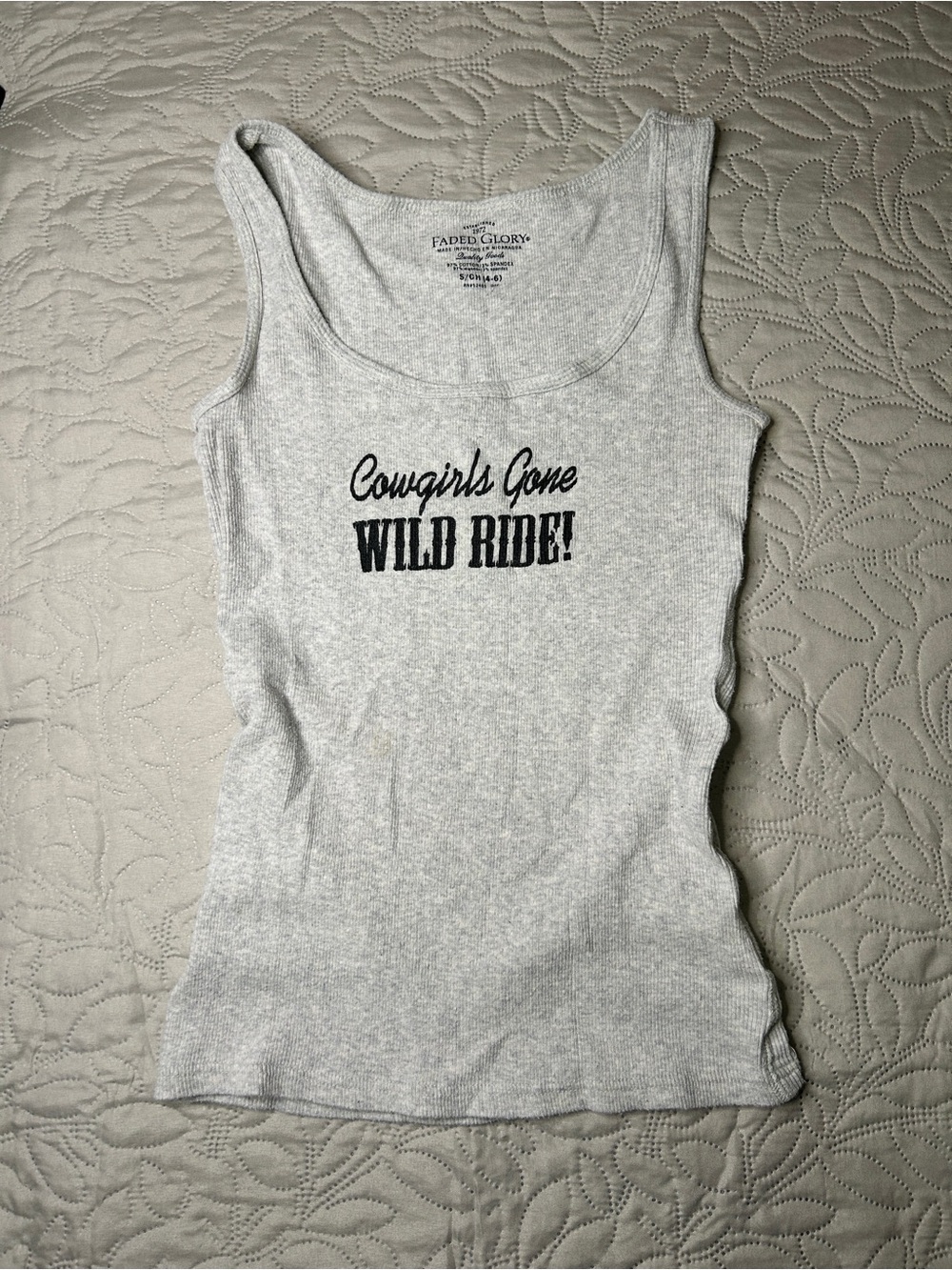 Faded Glory grey tank top